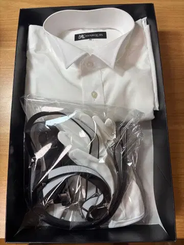 결혼식 신랑 신부 아버지 MARQUIS 모닝 셔츠 6종 세트