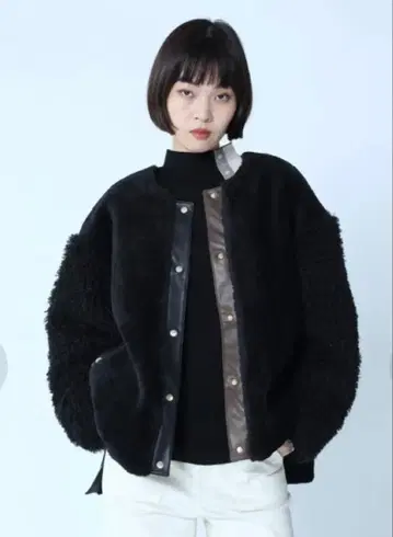 LASUD 슬릿 로고 보아 블루종 (블랙)