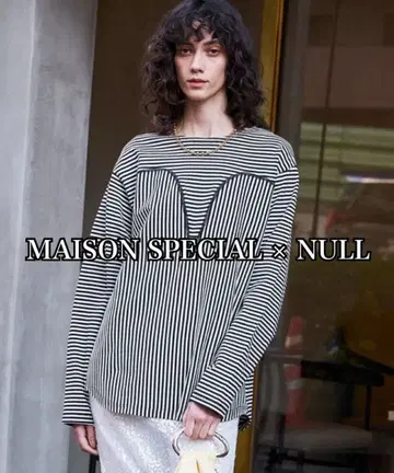 MAISON SPECIAL NULL 긴팔 티셔츠