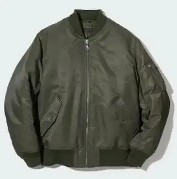 UNIQLO 유니클로 MA-1 자켓 올리브 카키 모스그린 M