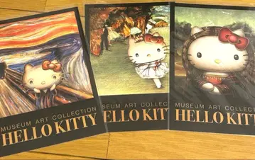 [ 미사용 ] HELLO KITTY 엽서 3장 세트 도쿄도 미술관