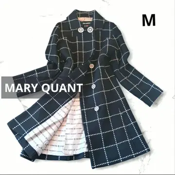 MARY QUANT 마리콴트 롱 코트 올 패턴 인트레차트