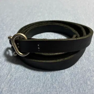 Hender Scheme 블랙 가죽 내로우 벨트