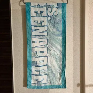 GREEN APPLE 타월 파란색 그라데이션