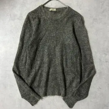 드리스반노튼 니트 크루넥 긴팔 풀오버 그린