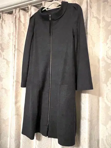 MaDre 38 다크 그레이 더블 집업 코트