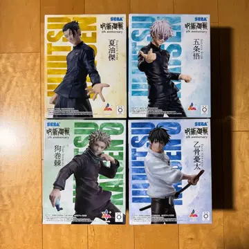 주술회전 라운드원 한정판 피규어 4종 세트