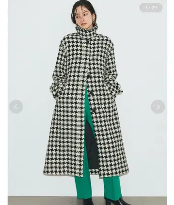 LILY BROWN 오리지널 체크 코트