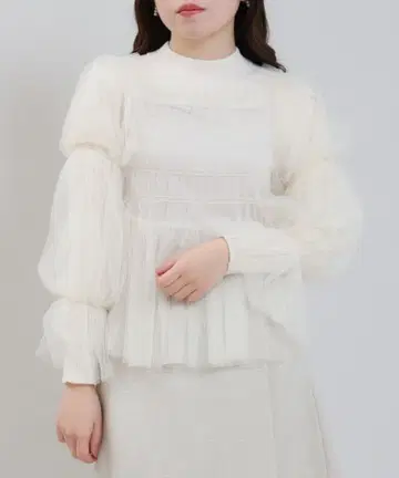 [ ASTORIA ODIER ] 튤 블라우스