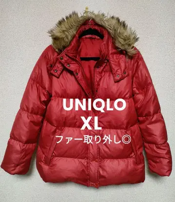 UNIQLO 프리미엄 다운 자켓 핑크 XL