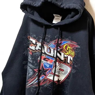 길단 스테이브 콘 SCR91 후드 맨투맨 블랙 구제 의류