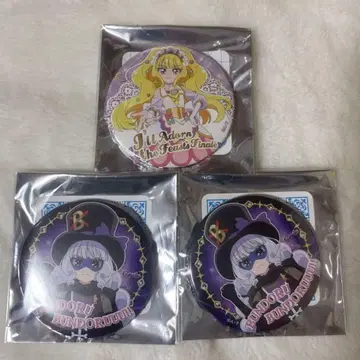 프리큐어 트윙클 캔뱃지 큐어 피날레 젠틀루 3종 세트