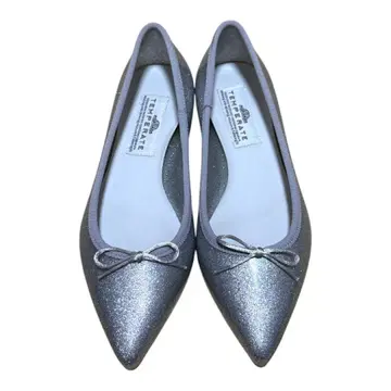 TEMPERATE 템퍼레이트 레인 펌프스 실버 글리터