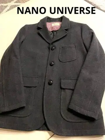 [ 새상품급 ] 나노 유니버스 다크 그레이 테일러드 자켓 숏 기장 코트