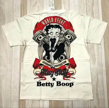 Betty Boop 베티짱 반팔 T셔츠 L 사이즈 FLAG STAFF