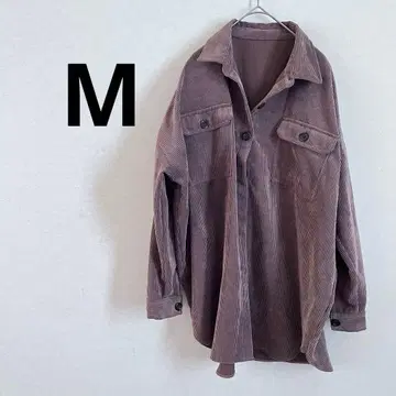 M 새상품급 루즈핏 코듀로이 긴팔 브라운 셔츠