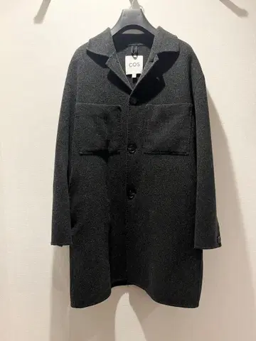 COS 캠핑 칼라 코트 다크 그레이