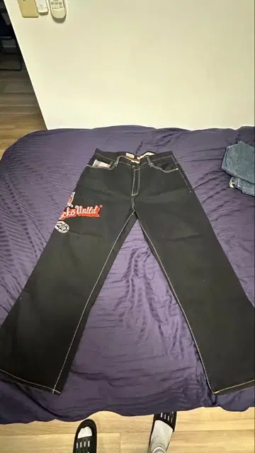 Ecko Unltd. 블랙 데님 팬츠 40