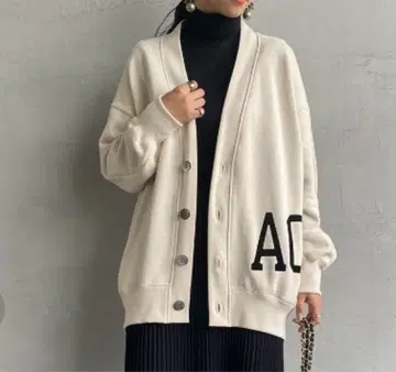 Americana x JEANS FACTORY 프린트 맨투맨 가디건