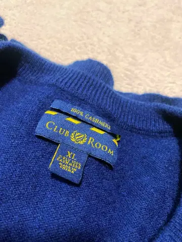 클럽 룸 2겹 100% 캐시미어 XL