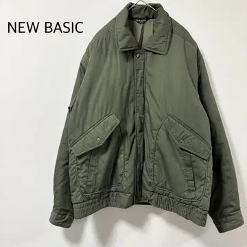 NEW BASIC 점퍼 밀리터리풍 그린