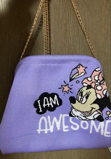 미니 마우스 니트 숄더백