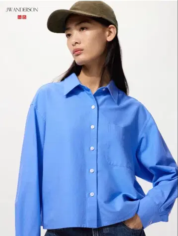 옥스퍼드 셔츠 블루/유니클로