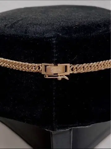 키헤이 골드 체인 목걸이 약 60cm 6면 더블