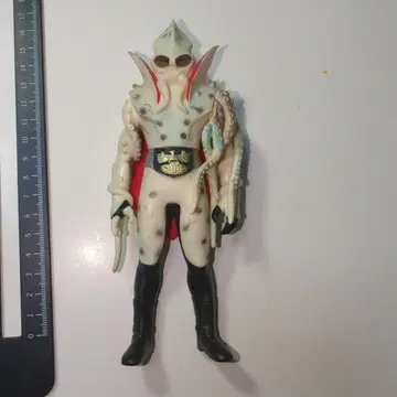 중고 소프트 비닐 라이더 괴인 이카데빌 17cm 사신 박사