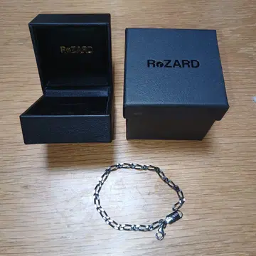 RoZARD 리자드/히카루/S/블랙 체인 팔찌 박스 포함