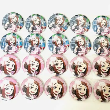 나의 히어로 아카데미아 하나야시키 글리터 캔뱃지 우라라카 오챠코