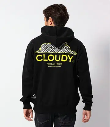 [ CLOUDY ] Recycled Sweat Parka Back