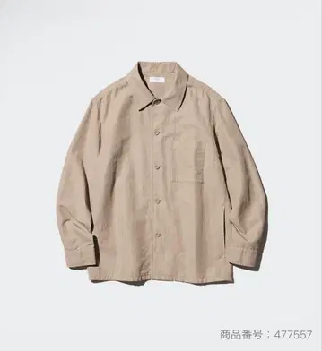 코튼 린넨 셔츠 자켓