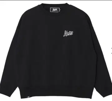 MoBB 블랙 크루넥 맨투맨