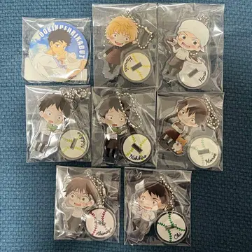 크게 휘두르며 오오후리 복권 캔뱃지 아크릴 키링 아베