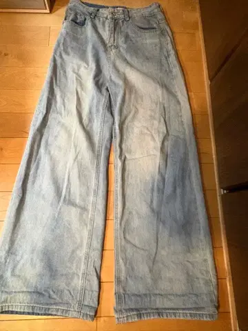 Menes 라이트 블루 데님 와이드 팬츠