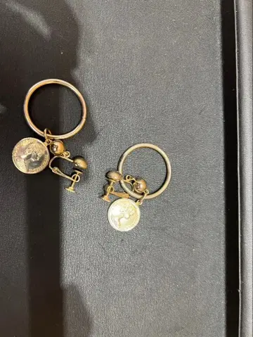 한국 스타일 코인 참 흔들리는 귀찌 골드 원형 액세서리