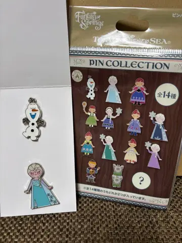 안나와 눈의 여왕 올라프 엘사 핀 배지 판타지 스프링스