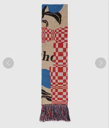 KHOKI 24AW Intarsia-knit muffler