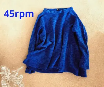 45rpm 깔끔 컬러 압축 울 모크넥 루즈핏 니트 A라인