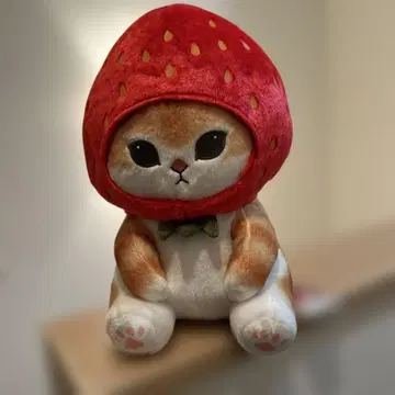 택 포함! mofusand 후르츠냥 BIG 봉제 인형 딸기