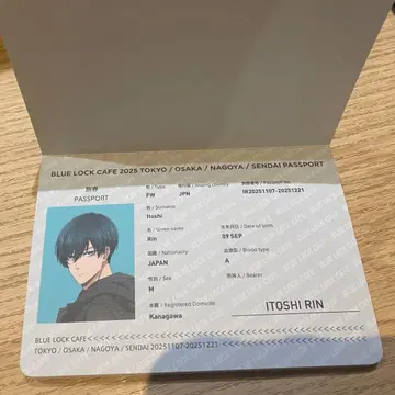 블루 록 special trip 여권풍 노트 린