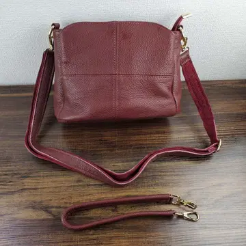 천연 가죽 크로스 바디백, 여러 개의 포켓이 달린 소가죽 숄더백