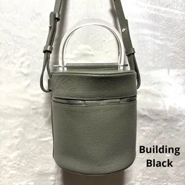 [ 빌딩 블록 ] 2way 숄더백 드럼 핸드백 천연 가죽