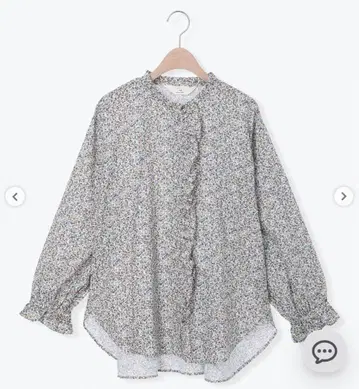 유베시 x 사만사 모스모스 프릴 블라우스 오렌지 사만사 모스모스