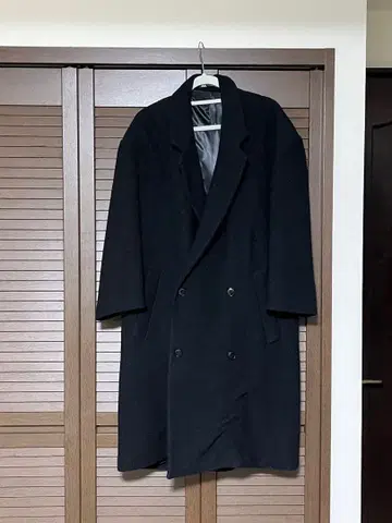 ZARA 울 더블 브레스트 오버코트 블랙 2021 겨울 모델