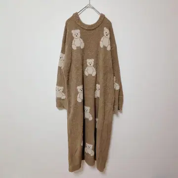 젤라또피케 [ ONE ] 원피스/룸웨어 곰돌이 패턴 보들보들 원단