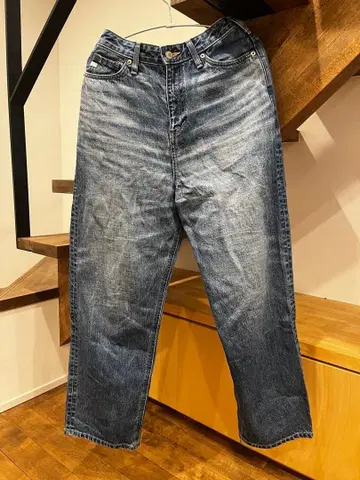 FASHIRU x SOMETHING 배기 핏 청바지 blue 0