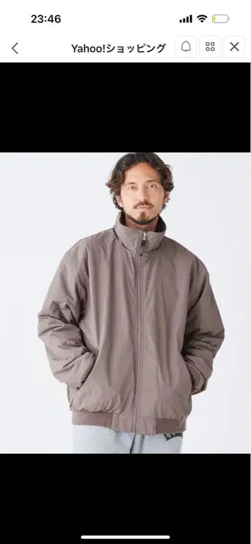 브라운 나일론 자켓