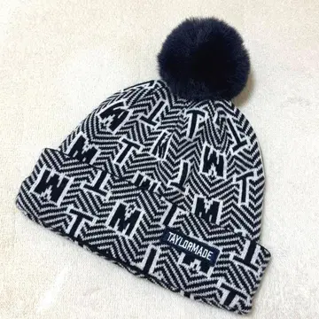 테일러메이드 골프 니트 모자 새상품급 네이비